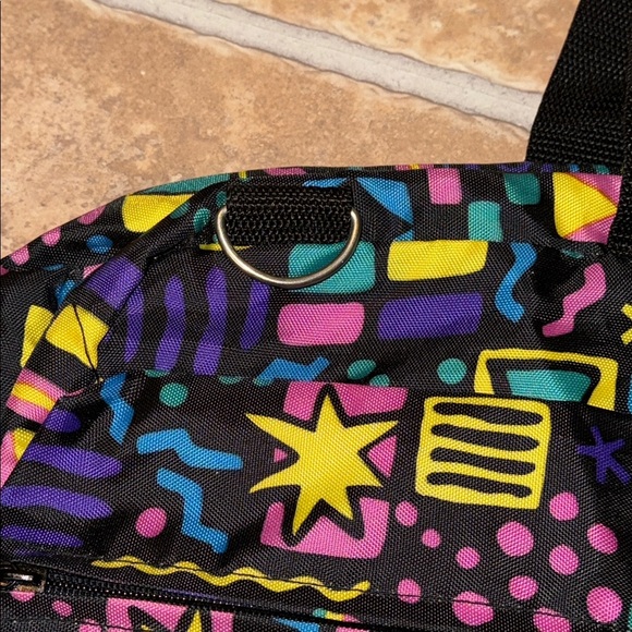RARE! 1990’s BODY WORKS GYM, DANCE, TOTE, Garment Bag Zip Luggage Weekender - Picture 12 of 12